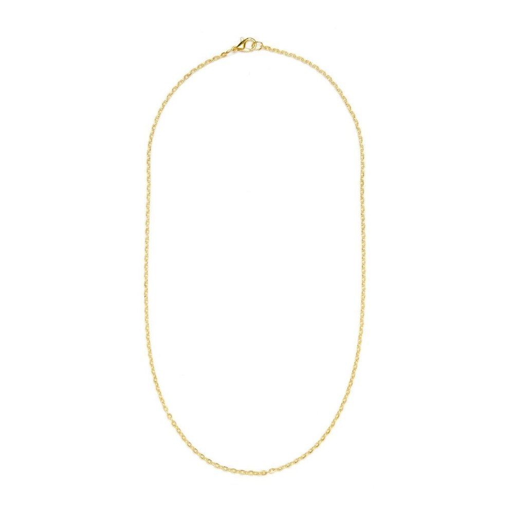 Gold Chain Link Necklace Jewelry Making Supplies Simple Chain Necklace Jewelry